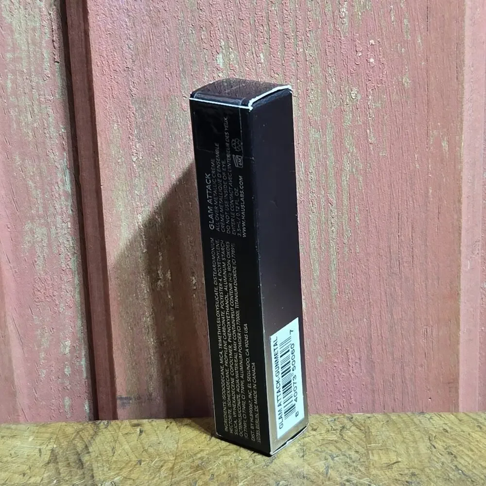 NEW HAUS LABORATORIES by Lady Gaga GLAM ATTACK LIQUID EYESHADOW Gunmetal 0.12 oz